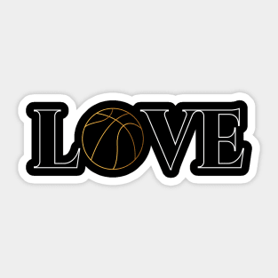 Love basketball Sticker